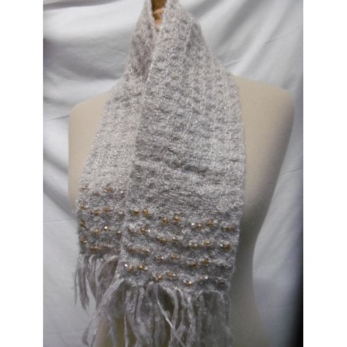 Daniel Hechter Écharpe Enfant En Laine Brodé Perles