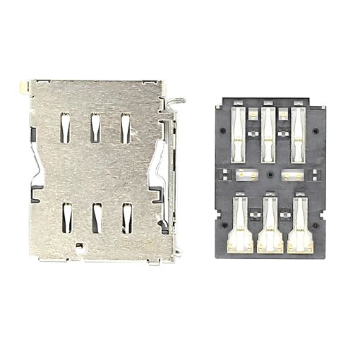 Lecteur Carte Sim Compatible Galaxy S22 / S22+ / S22 Ultra Emplacement Nano Sim Argent
