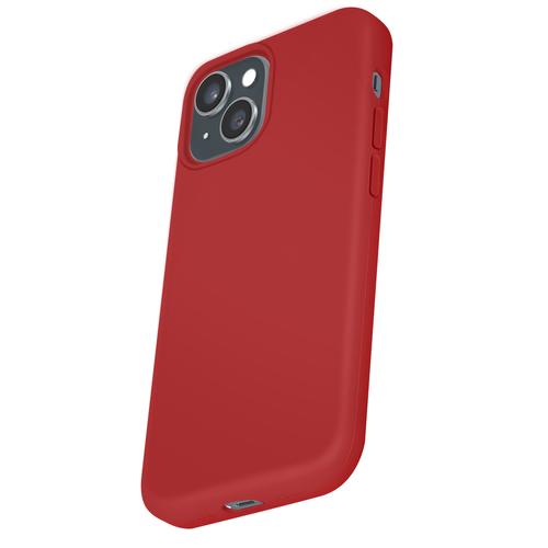Coque pour iPhone 15 Plus Premium Collection Color Skin en TPU Antichoc Moxie Rouge