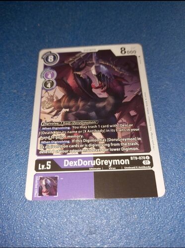 Dexdorugreymon Bt9 078 Carte Card Digimon