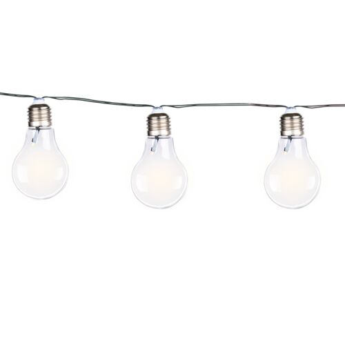 Guirlande Lumineuse Solaire Grundig 4.7m - Éclairage De Jardin Solaire Led - 10 Ampoules Led