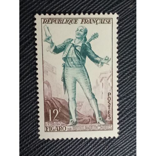 Timbre France Y T 957 Figaro (Beaumarchais) 1953 (040110 )