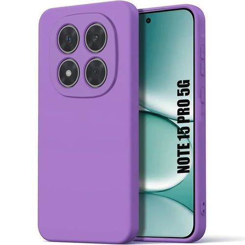 Coque pour Xiaomi Redmi Note 15 Pro 5G, Protection Silicone Souple Doux Slim Anti-Rayures Violet - E.F.Connection