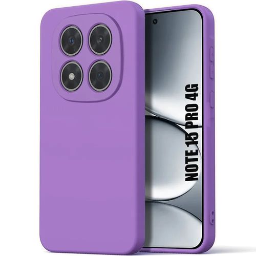 Coque pour Xiaomi Redmi Note 15 Pro 4G, Protection Silicone Liquide Slim Souple Mat Violet - E.F.Connection