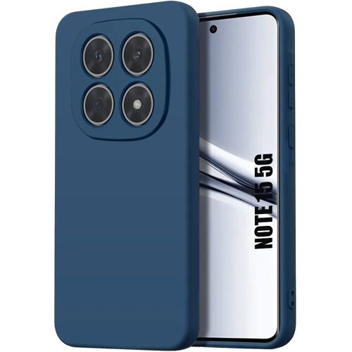 Coque pour Xiaomi Redmi Note 15 5G/4G, Silicone Liquide Antidérapant Antichoc Anti-Rayure Bleu Marine - E.F.Connection
