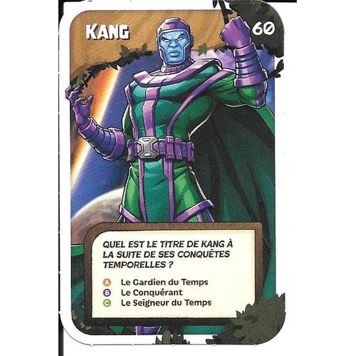 Carte Marvel Explore L'Univers Marvel Avec Groot Leclerc 2024 N°60 Kang