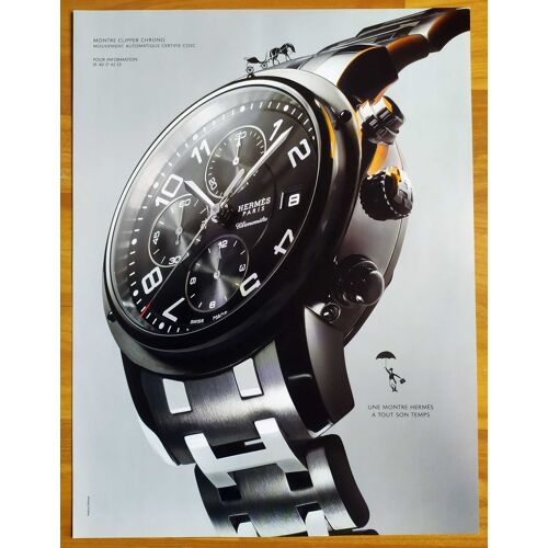 Publicité Papier - Montre Hermès Clipper Chrono De 2008