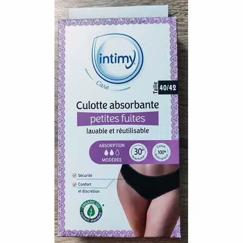 Culotte Menstruelle Intimy Care Petites Fuites - T. 40/42 - L/Xl Neuve