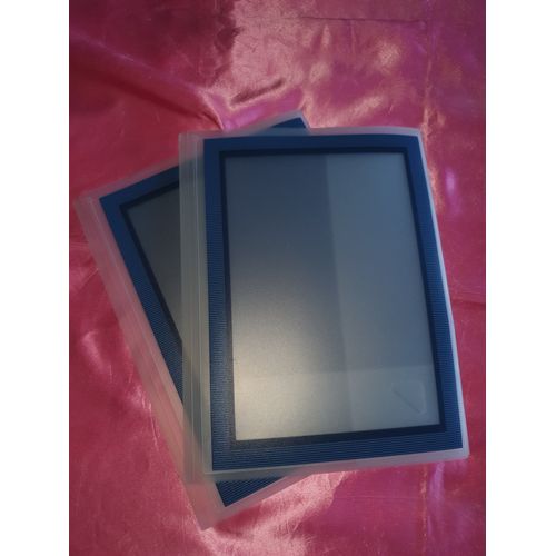 Pochettes Plastiques Rigide Transparent Et Bleue