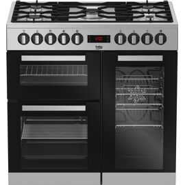Beko PS235315DX four et cuisinière Electrique Gaz Noir et Acier inoxydable