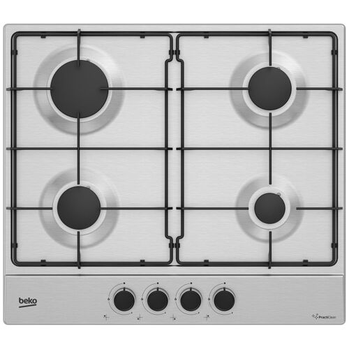 Beko HIAG64223SXE Acier inoxydable Intégré 60 cm Gaz 4 zones