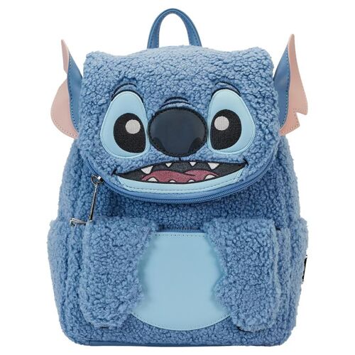Loungefly Stitch Sac à dos normal Bleu Peluche, Polyuréthane