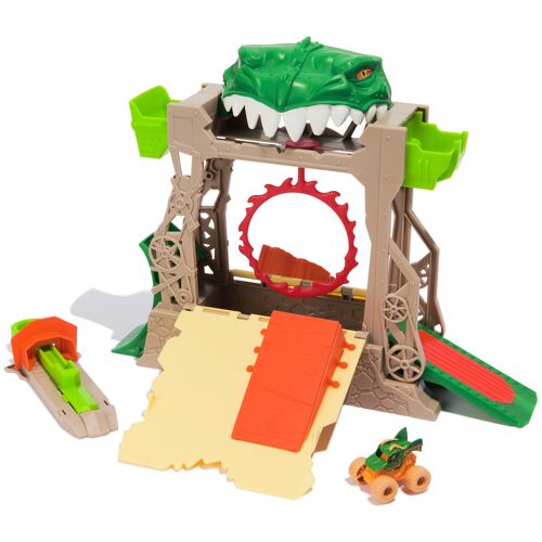 Monster Jam, Coffret Dragon Dungeon of Doom, Mini Jams, Monster truck exclusif Dragon en métal moulé, échelle 1:87, jouets pour garçons à partir de 3 ans