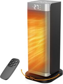 Chauffage soufflant Fitabok tour 2000 W avec télécommande