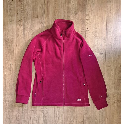 Veste Zipée Trespass Rose Fushia Femme Polaire Gilet Chaud S 38 - Peu Porté - Envoi Très Rapide Et Soigne.