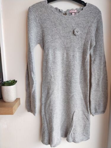 Robe Cfk De Monoprix Gris Clair Laine 12 Ans