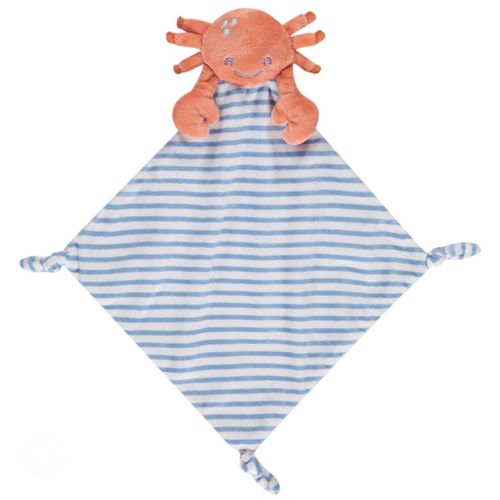 Doudou crabe Orchestra My first collection peluche beach party jouet bébé mouchoir rayé tout doux envoi rapide !