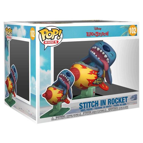 Funko Pop! Figurine Pop Rides Stitch Dans La Rocket - Lilo & Stitch
