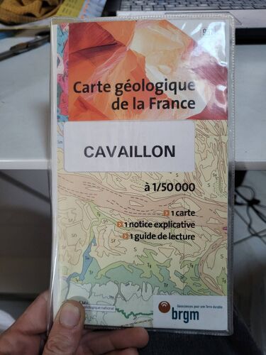 Carte Geologique Cavaillon A 1/ 50.000
