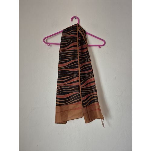 Écharpe Femme Marron Et Noir