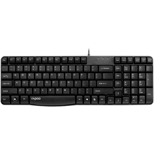 Rapoo N2400 clavier USB Portuguais Noir
