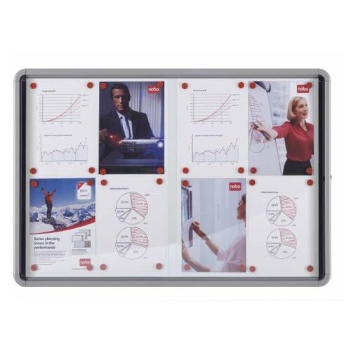 Nobo Vitrine D'intérieur Fond Magnétique 8xa4