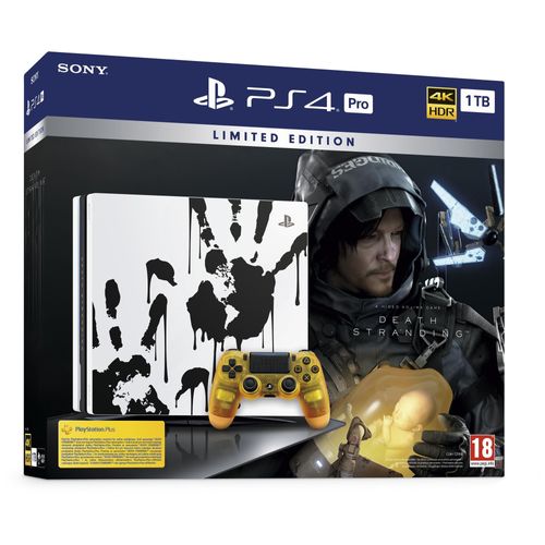 Sony PlayStation 4 Pro Death Stranding Limited Edition 1 To Wifi Noir et Blanc