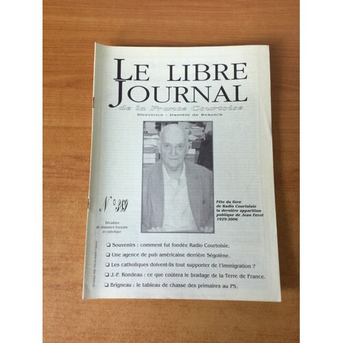 Le Libre Journal De La France Courtoise N° 389