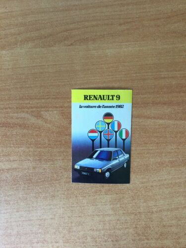 Autocollant Renault 9 La Voiture De L'année 1982