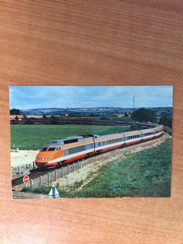 Cpa : Tgv Paris-Sud-Est N° 2 : 1er Septembre 1980 Première Prise De Contact Du Matériel À Grande Vitesse Avec La Ligne Nouvelle