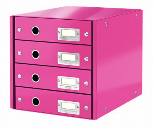 Leitz 60490023 Boîte De Rangement Carton Rose