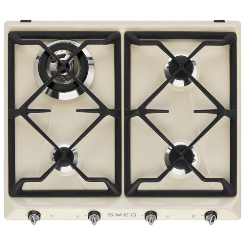 Smeg Victoria SR964PGH plaque Crème Intégré 60 cm Gaz 4 zones