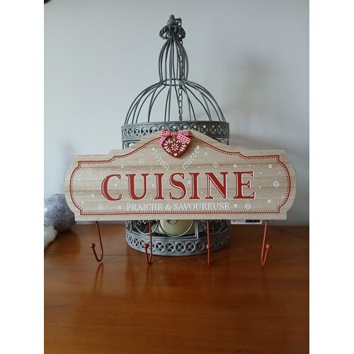 Patére/bois Cuisine gamme montagne *4 crochets