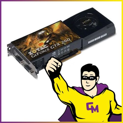 Carte Graphique Zotac Nvidia GeForce GTX 260 896 Mo DDR3 PCI-Express DVI TV-Out