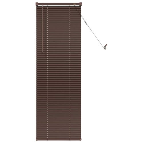 Vidaxl Store Vénitien Réglable Marron Foncé Avec Motif 150 X 40 Cm Pvc