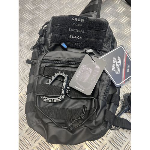 sac a dos mil-tec tactical rainproof large one strap assault noir 14059188