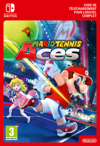 Code à télécharger - Mario Tennis Aces Standard Allemand, Anglais, Chinois simplifié, Coréen, Espagnol, Français, Italien, Japonais, Néerlandais, Russe Switch