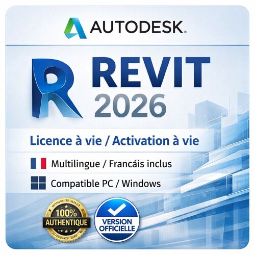 Autodesk Revit 2025 Licence Perpétuelle - Usage Illimité - Pc/Windows