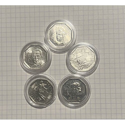 Lot 10 Pièces 2 Francs , 5 Francs , 20 Centimes 