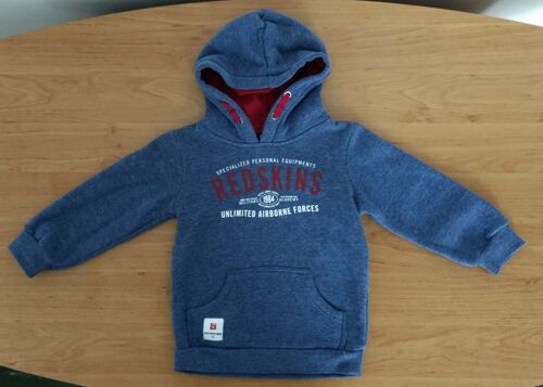 Sweat Bleu Chine Poche Kangourou Et Capuche. Redskins Kids. Taille 4 Ans