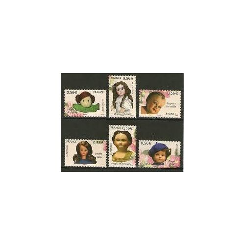 Poupées De Collection : Série Complète Année 2009 N° 4394 4395 4396 4397 4398 4399 Yvert Et Tellier Luxe
