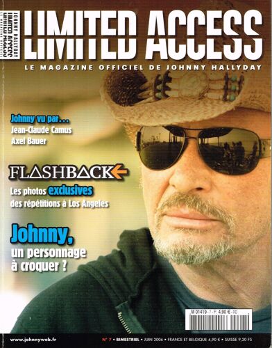 Limited Access Le Magazine De Johnny Hallyday N° 7