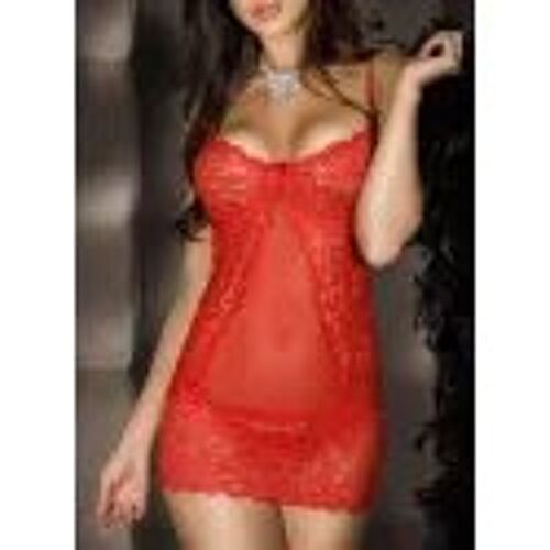 Chilirose Nuisette En Dentelle - Rouge