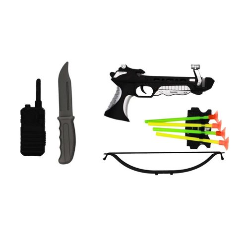 Set Aventurier Pistolet Arc Flèches 19cm