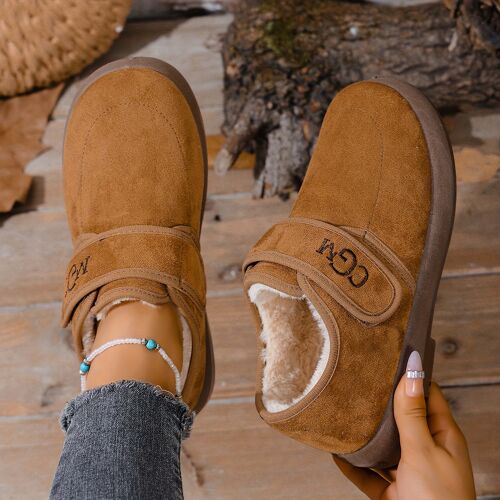 Nouvelles Bottes Pour Femmes 2025, Un Incontournable Pour Un Hiver Chaud, Douces Et Confortables, Bottines D'hiver Pour Femmes - Bottes Courtes À Enfiler, Design Plat, Chaussures Noires Résistantes - 36 1/2