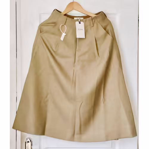 Inc Store Jupe Beige, Taille S, Laine 80% Polyester 20%, Neuf Avec Étiquette