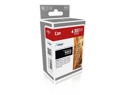 Astar - 13 ml - couleur (cyan, magenta, jaune) - compatible - cartouche d'encre (alternative pour : Canon CL-513) - pour Canon PIXMA MP230, MP252, MP258, MP272, MP280, MP282, MP495, MP499, MX360, MX410, MX420