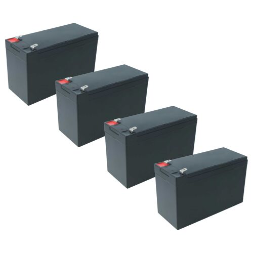 Vhbw 4x Batterie De Bord Compatible Avec Systèmes D'alarme Caravane, Bateau, Camping-Car (6ah, 12v, Agm), 15,2 X 10 X 6,6 Cm
