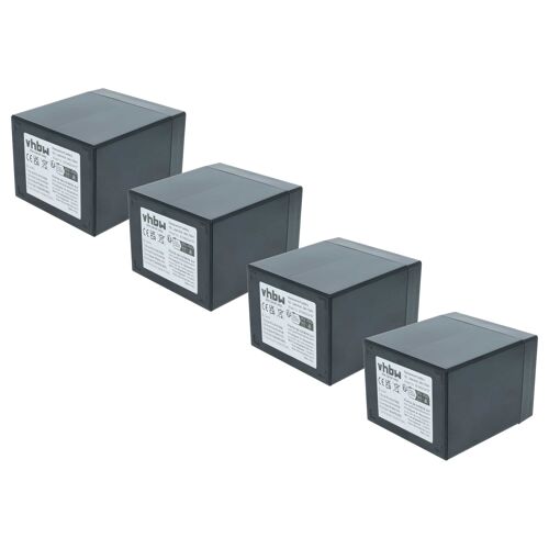 Vhbw 4x Batterie De Bord Compatible Avec Ld Systems Roadman 102 Caravane, Bateau, Camping-Car (6ah, 12v, Agm), 10,8 X 9,1 X 7,2 Cm