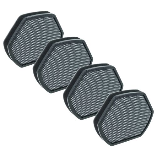 vhbw 4x filtre compatible avec Bosch BGS 11703/01, 11700/01, 11702/01, 1112/01, 1112/02 aspirateur - Filtre en mousse noir / blanc